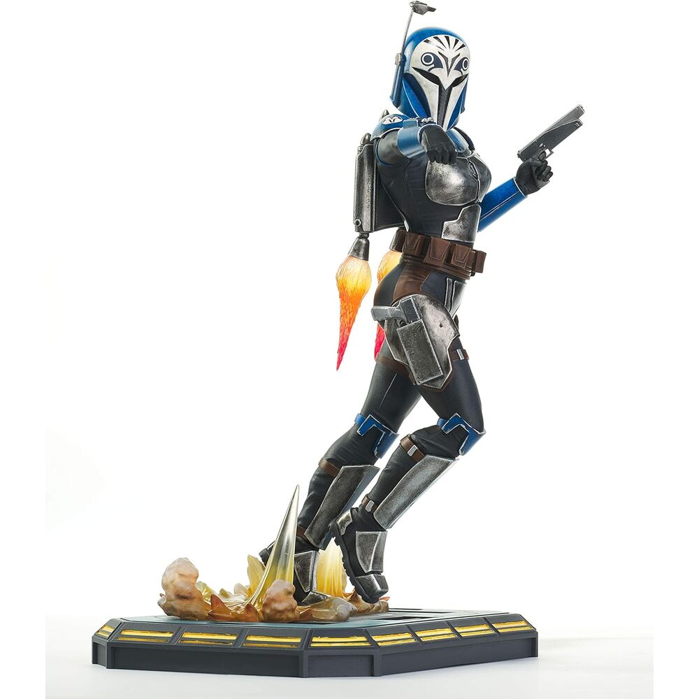 Statue Bo-Katan de Star Wars avec socle de collection Premier Collection