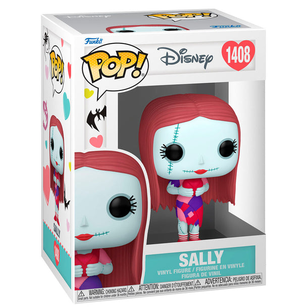 Vue rapprochée de la figurine Funko POP Sally avec ses détails colorés et son emballage d'origine