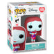 Vue rapprochée de la figurine Funko POP Sally avec ses détails colorés et son emballage d'origine