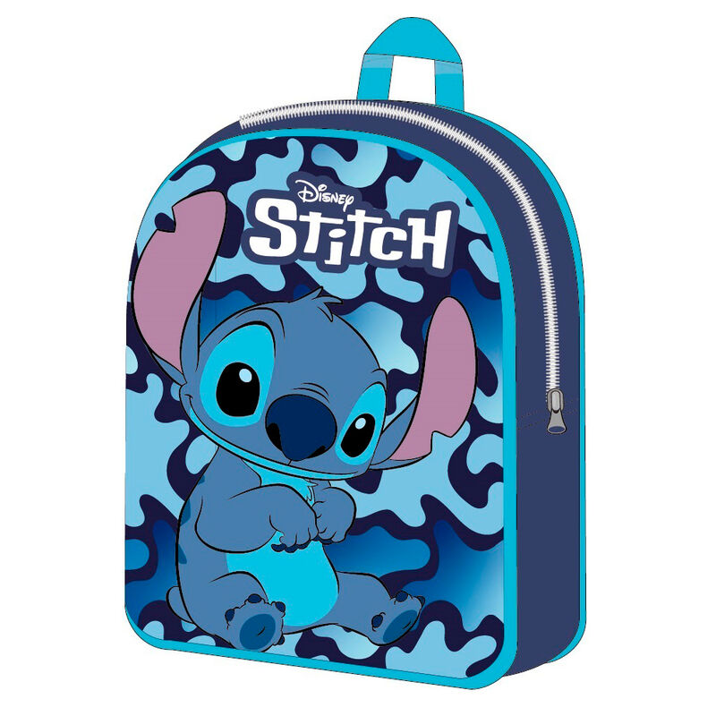 Sac à dos Disney Stitch de 30 cm vu de face avec design coloré et détails du personnage