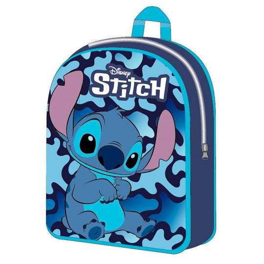 Sac à dos Disney Stitch de 30 cm vu de face avec design coloré et détails du personnage
