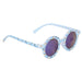 Vue de face des lunettes de soleil Bluey premium CERDÁ avec monture bleue élégante et verres teintés
