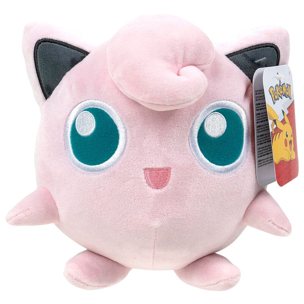 Peluche Jigglypuff Pokémon 20cm vue de face avec détails précis et couleurs vives