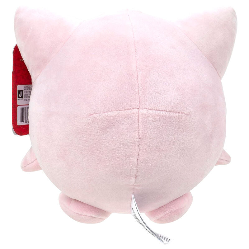 Peluche Jigglypuff 20cm signée JAZWARES montrant la texture douce et la finition soignée