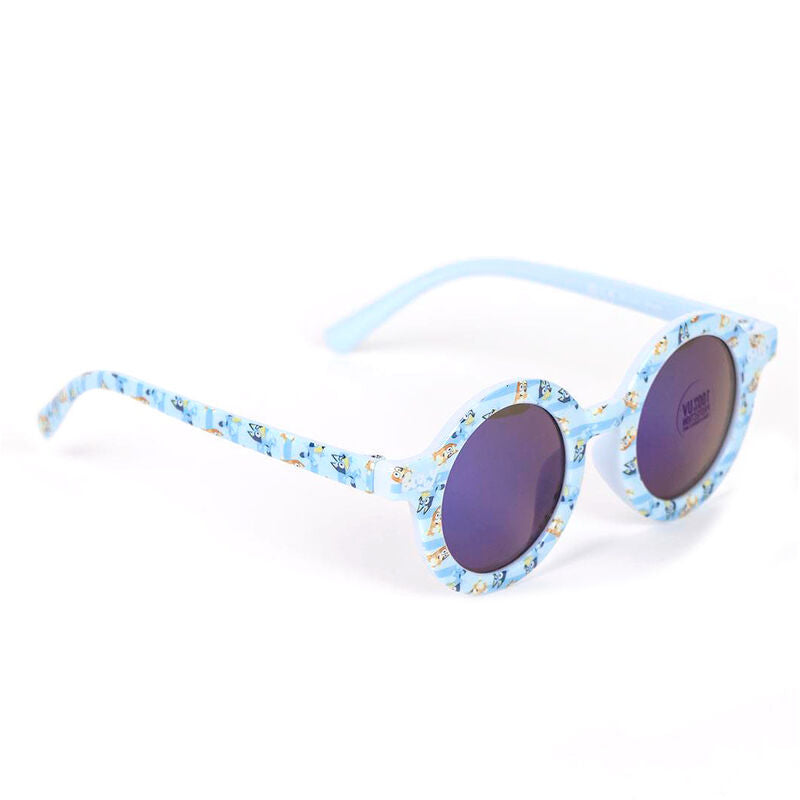 Détail des branches des lunettes Bluey premium montrant le logo CERDÁ et la finition soignée