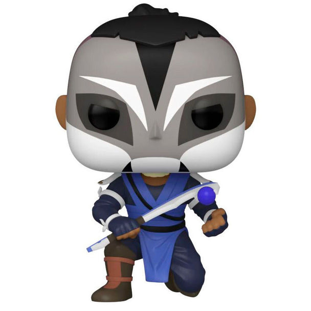 Figurine Funko POP de Sokka d'Avatar The Last Airbender en vinyle de 9 cm dans sa boîte cadeau avec fenêtre transparente