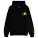 Sweat à capuche zippé jaune avec imprimé Pikachu vibrant de face, marque DIFUZED
