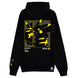 Détail de la fermeture zippée et capuche ajustable du sweat Pikachu par DIFUZED