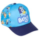 Vue de face de la casquette Bluey CERDÁ taille 53 cm en polyester pour enfants
