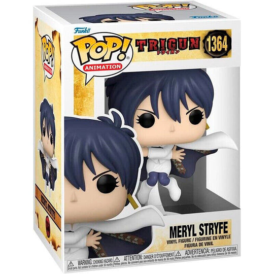 Figurine Funko POP Meryl Stryfe de la série Trigun en vinyle de 9 cm avec détails précis