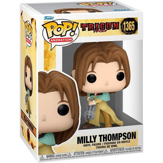 Figurine Funko POP Milly Thompson de la série Trigun en vinyle de 9 cm dans sa boîte vitrine