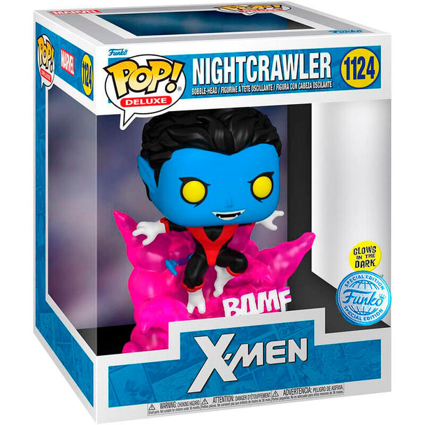 Figurine POP FUNKO exclusive représentant Nightcrawler des X-Men en détail