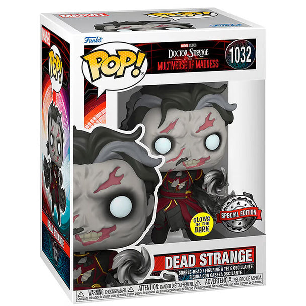 Figurine Funko POP Dead Strange exclusive de Doctor Strange Multiverse of Madness en vinyle de 9 cm dans sa boîte vitrine