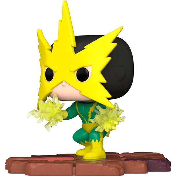 Figurine POP FUNKO exclusive d'Electro du Sinister Six Marvel avec détails précis et finition brillante