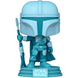Figurine Funko POP The Mandalorian exclusive en vinyle de 9 cm dans sa boîte vitrine transparente