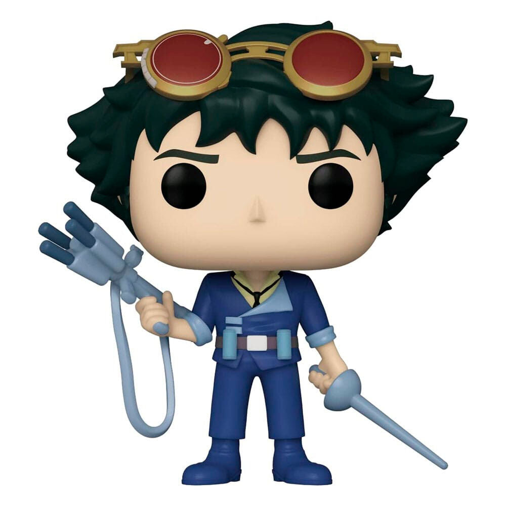 Vue rapprochée de la figurine Funko POP Spike Spiegel avec détails précis et couleurs vives