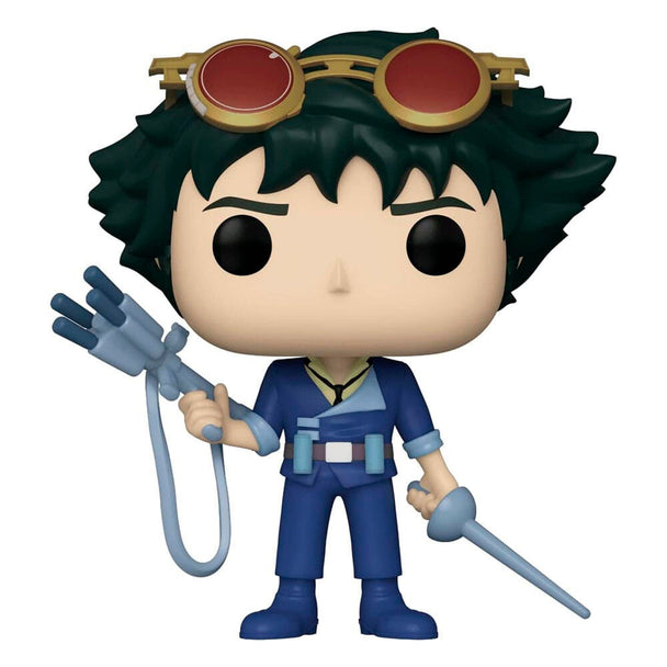 Vue rapprochée de la figurine Funko POP Spike Spiegel avec détails précis et couleurs vives