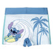 Détail du tissu élastique et résistant du boxer de bain Disney Stitch CERDÁ pour enfants