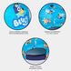 Détail de l'arrière de la casquette Bluey CERDÁ avec réglage de taille et logo imprimé