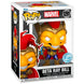 Vue rapprochée de la figurine Funko POP Beta Ray Bill Marvel exclusive, montrant les détails du vinyle