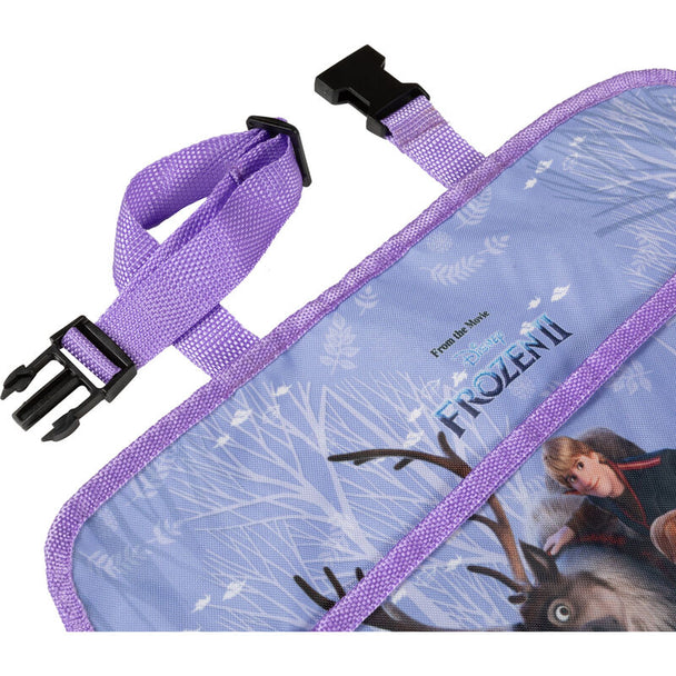 Détail du compartiment principal de l'organisateur Disney Frozen avec motifs Anna et Elsa