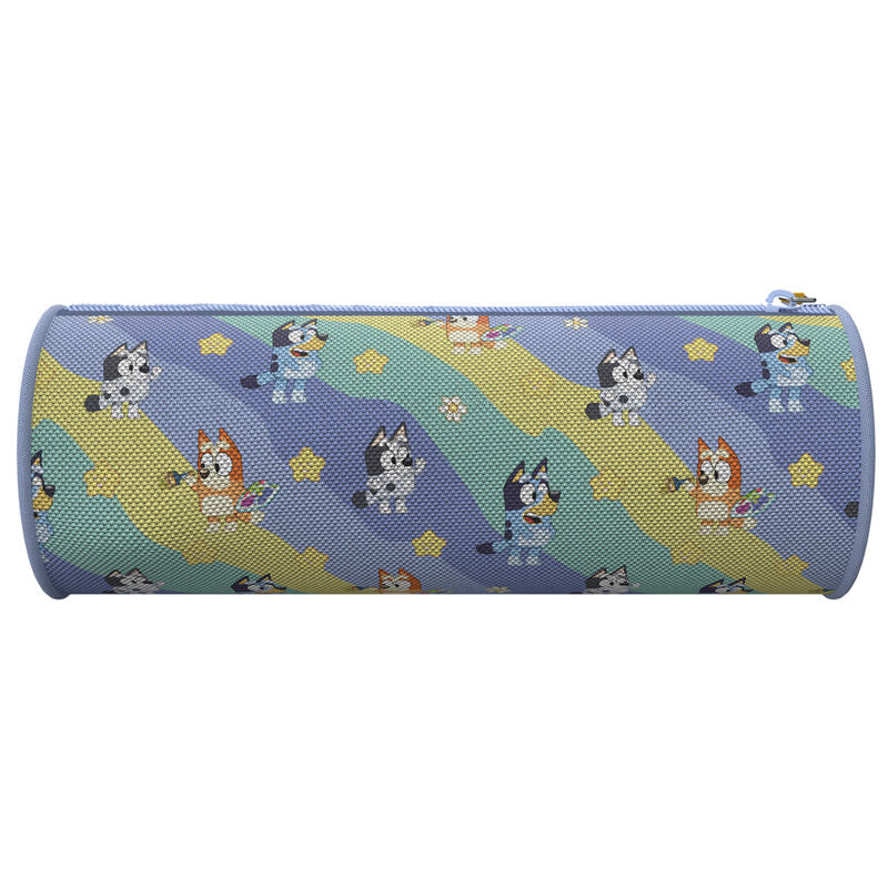 Trousse Bluey Light Waves ouverte montrant l'intérieur spacieux et la qualité du tissu