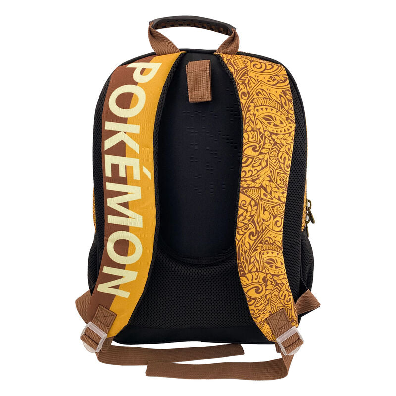 Poche latérale en mesh renforcé et poignée supérieure en forme de Pokéball du sac à dos Eevee