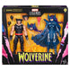 Figurine Wolverine Marvel Legends 15cm en position dynamique avec griffes déployées