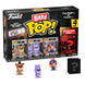 Zoom sur une figurine Bitty POP Freddy rare de Five Nights at Freddy's avec détails précis et couleurs vives.
