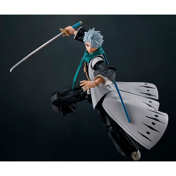 Figurine articulée Toushiro Hitsugaya Bleach en position dynamique 14 cm