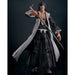 Profil latéral de la figurine Kenpachi Zaraki S.H. Figuarts avec son épée caractéristique.