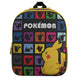 Vue latérale du sac à dos Pokémon adaptable montrant les compartiments pratiques et le design