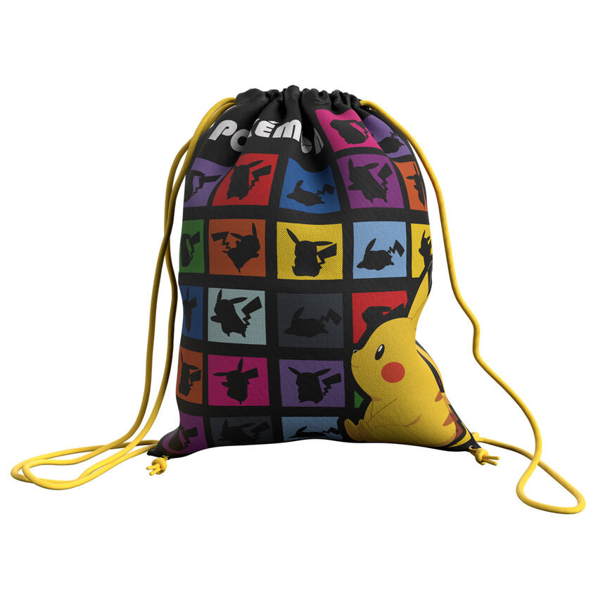 Sac de sport Pokémon 43 cm de la marque CYP BRANDS avec design coloré et bandoulière réglable.