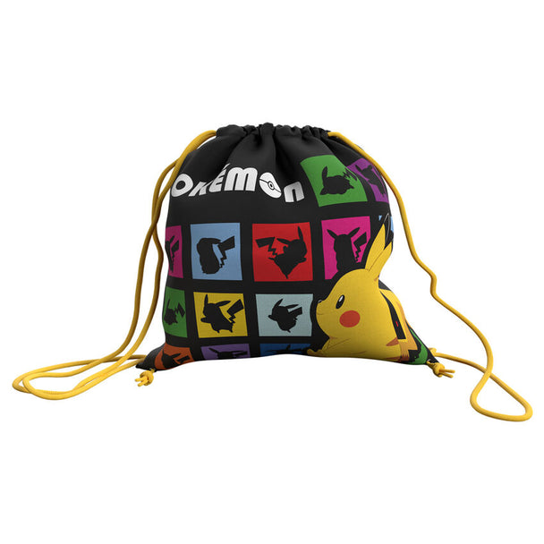 Sac de sport Pokémon de 25 cm avec design coloré et logo CYP BRANDS visible, parfait pour les fans.