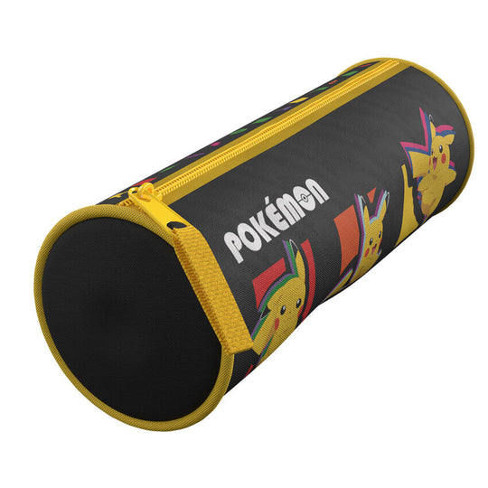 Trousse Pokémon ouverte montrant l’intérieur spacieux et les compartiments pour stylos et accessoires