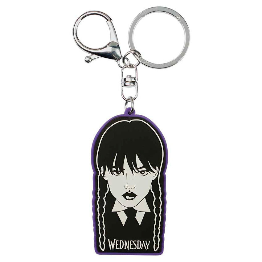 Porte-clés tressé Wednesday de KARACTERMANIA, vue rapprochée sur le design et les détails.