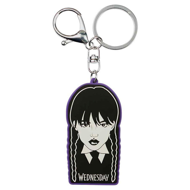 Porte-clés tressé Wednesday de KARACTERMANIA, vue rapprochée sur le design et les détails.