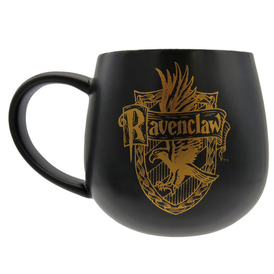 Mug en céramique Harry Potter Ravenclaw avec blason 3D au fond, dimensions 12,5x8,3x9,5 cm, design unique CYP BRANDS.