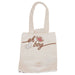 Détail du sac Loungefly Disney Mickey & Minnie Western montrant les dimensions et la texture en toile recyclée