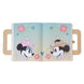 Vue latérale du carnet Loungefly Disney mettant en avant son épaisseur et sa qualité de fabrication