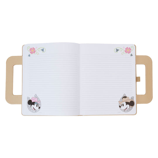 Emballage du carnet Loungefly Disney Mickey & Minnie Western prêt à être offert