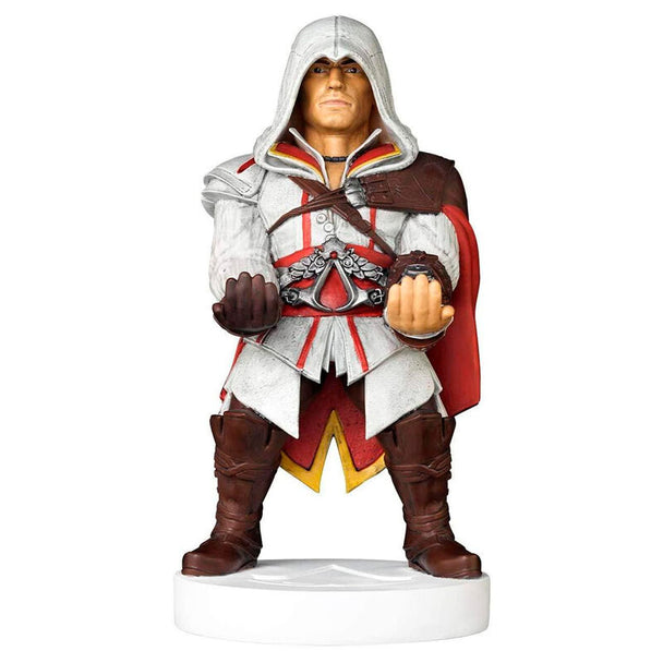 Figurine Ezio Assassin's Creed tenant un support câble de 21 cm pour manettes de jeu