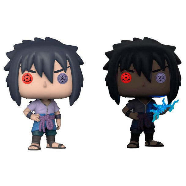 Figurine Funko POP Sasuke Naruto Shippuden de 9 cm dans sa boîte vitrine officielle FUNKO
