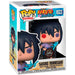 Vue rapprochée de la figurine Funko POP Sasuke Chase exclusive avec détails précis et couleurs vives