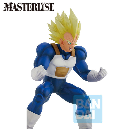 Profil gauche de la figurine Vegeta Banpresto Ichibansho 22cm en position dynamique