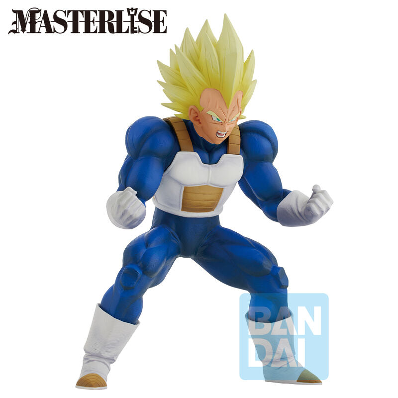 Close-up sur le visage expressif de la figurine Vegeta Banpresto Ichibansho