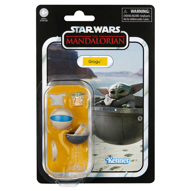 Figurine Grogu articulée de 9,5 cm vue de face avec détails réalistes