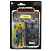 Figurine Star Wars The Mandalorian Axe Woves en position dynamique sur fond blanc
