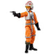 Vue latérale de la figurine Luke Skywalker en tenue de pilote X-Wing articulée