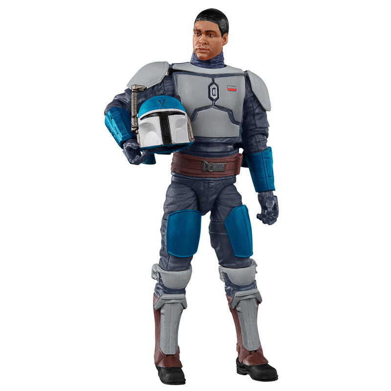 Vue arrière de la figurine Mandalorian Fleet Commander montrant les détails de l'armure